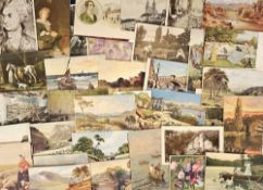 Postcards, a mixed, mainly UK topographical selection of approx. 600 cards, inc. 300 Scotland, 100