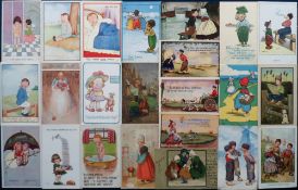 Postcards, Children, a good varied collection of approx. 170 illustrated cards of children.