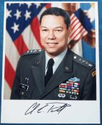 Autograph, Military, Colin Powell (1937-2021), US Army General, a signed colour photo (approx.