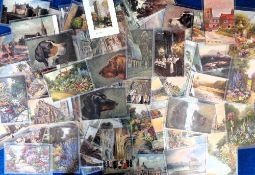 Postcards, Tuck, a mixed selection of approx. 100 Tuck published cards from the Oilette series,