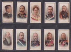 Cigarette cards, Taddy, Russo Japanese War Series 1, (set 25 cards) (fair/gd)