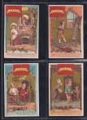 Trade cards, Liebig, French Language, S68 Songs II (one line of music), set 6 cards (gd/vg)