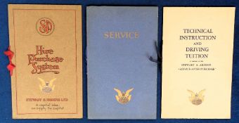 Transportation, Motoring, Stewart & Ardern Ltd., Morris Cars. 3 1930s booklets 'Hire Purchase