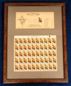 Boxing, Joe Louis, framed and glazed display with commemorative cover Limited Edition no 740 &