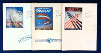 Transportation, R.A.F. Aviation, 3 programmes for the Hendon Royal Air Force Air Display 1931,
