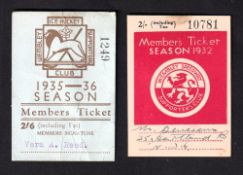 Sport, Wembley, two tickets, Wembley Speedway Privilege Ticket 1932 & Wembley Ice Hockey