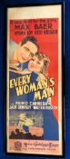 Boxing, Film Poster, 'Every Woman's Man' an artist drawn poster from the film featuring Max Baer,
