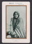 Cigarette card, Australia, Sinders & Abrahams, Oscar Asche & Lily Brayton, Cabinet size card showing