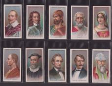 Cigarette cards, Ogden's, Leaders of Men (set 50 cards) including Abraham Lincoln, George Washington
