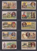 Cigarette cards, Smith's, Battlefields of Great Britain (set, 50 cards, mixed backs) (vg/ex)