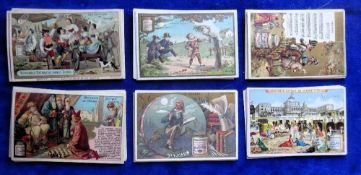 Trade cards, Liebig, 6 sets all French Language, S314, S152, S478, S357, S107, S436 (gen gd)