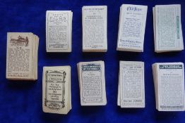 Cigarette cards, 9 sets, Mitchell World of Tomorrow, Lloyd Atlantic Records, Lea English Birds, Hill