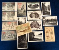 Tobacco advertising, Australia, a collection of 15 cards, all advertising 'Referee Local Tobacco'