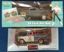 Model Cars, die cast American vehicles, a collection of 3 boxed die-cast vehicles to comprise