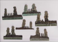 Trade issue, Chums, Ships (Metal), (set of 6) (one with base description missing otherwise gd)