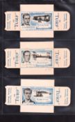 Cigarette cards, Carreras Turf, Famous British Fliers, uncut singles (49/50, missing no 16) (gen