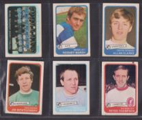 Trade cards, Football A&BC Gum, Footballers 1968, yellow back 2nd Series 55-101 (set 47 cards) (