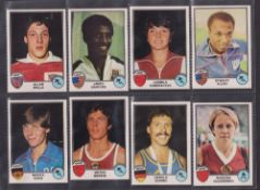 Trade card stickers, Sport Eurofootball 82 (set 180 stickers) includes stars from many sports,