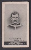 Cigarette card, Cohen Weenen & Co, Heroes of Sport, type card, Footballer, G Athersmith, Aston