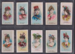 Cigarette cards, USA, Duke's, Fancy Dress Ball Costumes (set 50 cards), (mixed condition several