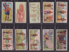 Cigarette cards, Ogden's, Boy Scouts, 4 sets, 1st 2nd 3rd Series (blue backs) plus 4th Series (mixed