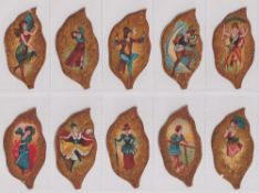Cigarette cards, Wm Clarke & Son, Tobacco Leaf Girls, (set, 20 cards) (4 with slight paper loss to