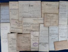 Deeds, Documents and Indentures, Middlesex, 36 mixed vellum and paper documents 1691 and 1815-1937