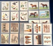 Cigarette cards, Player's, four 'L' size sets, A Nature Calendar (24 cards), Architectural