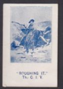 Cigarette card, Sarony, Boer War Scenes, type card, 'Roughing It, The C.I.V ' (one small corner