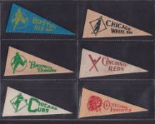 Trade felts, USA, Anon, Baseball Team Pennants, miniature size, 15 different (gd) (15)