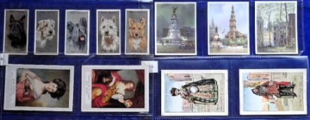 Cigarette cards, Player's, 5 sets, Dogs Eire Silver Background, Picturesque London, Racing Yachts,