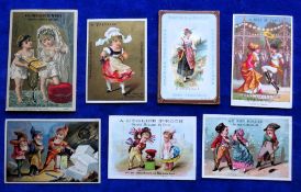 Trade cards, Continental Chromo cards, mainly French Language, a few others noted. Approx 60 cards