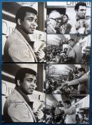 Boxing, Muhammad Ali, 2 signed photographs of Ali in Droemer Knaur being interviewed by the press (