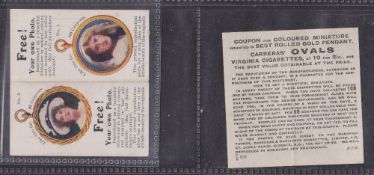 Cigarette card, Carreras & Marcianus, Miniature Photo Folder, type (black printing, line 2 last word