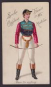 Cigarette card, Ogden's, Sporting & Other Girls, 'P' size, 'Game for Anything' card showing Lady