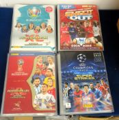 Trade cards, Football, Crate containing large quantity of football cards in presentation folders,