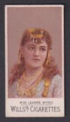 Cigarette card, Wills, Actresses (Type Set back), Miss Leonore Snyder (Head & Shoulders, gold head