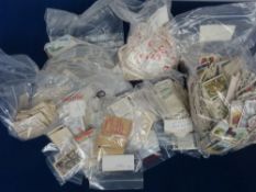 Cigarette cards, large collection, over 3kg of loose cards all sorted by issuer in plastic bags,