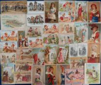 Trade cards, Continental, selection of 100+ trade cards, mostly French, Swiss & Belgium, various