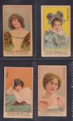 Cigarette cards, Japan, Murai Bros, Actresses 'MUREG' four cards, Annabel, Suzanne Elvan, Yvonne