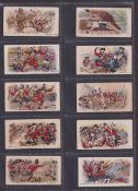 Cigarette cards, Faulkner, Our Gallant Grenadiers (set 20 card, mixed printings) 6 cards 4, 6, 14,