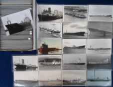 Shipping Tankers, approx. 400 postcard sized images of tankers filed alphabetically, annotated and
