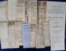 Sale Particulars and Posters, North Buckinghamshire, 52 printed sale particulars 1912-1967 for