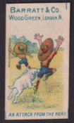 Trade card, Barratt's, Boys Scouts - Military Terms, type card, 'An Attack from The Rear' (gd) (1)