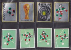 Trade card stickers, Football, Panini Italia 90 World Cup (set 448 stickers) all with original backs