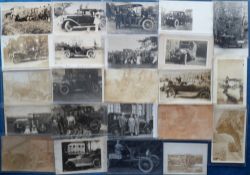 Postcards, Transport, a mixed selection of approx. 84 cards and photographs of vintage motor cars