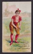 Cigarette card, USA, Geo. F. Young Baseball Scenes (Sept Fixtures Back), type card, ref N360,