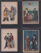 Cigarette cards, China, Anon, Chinese Actors & Actresses in Costume, 'L' size, Ref ZE6-3 (set, 12