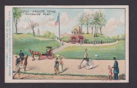 Cigarette card, USA, Buchner, New York City Scenes, 'X' size, type card, Genl. Grant's Tomb