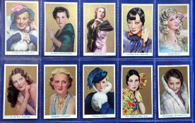 Cigarette cards, Rothman's, 2 sets, Beauties of the Cinema, both standard sized and larger